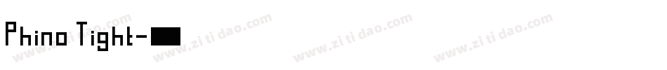 Phino Tight字体转换